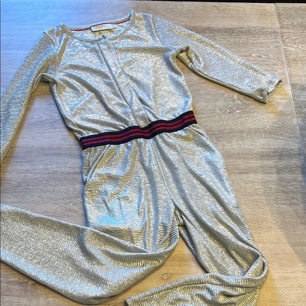 Boden girls size 6/7 Shimmer Jumpsuit NWOT